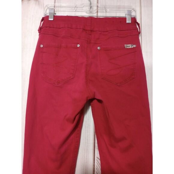 Seven7 Jeans Ladies 8‎ Pink Skinny Tummyless - Picture 4 of 8